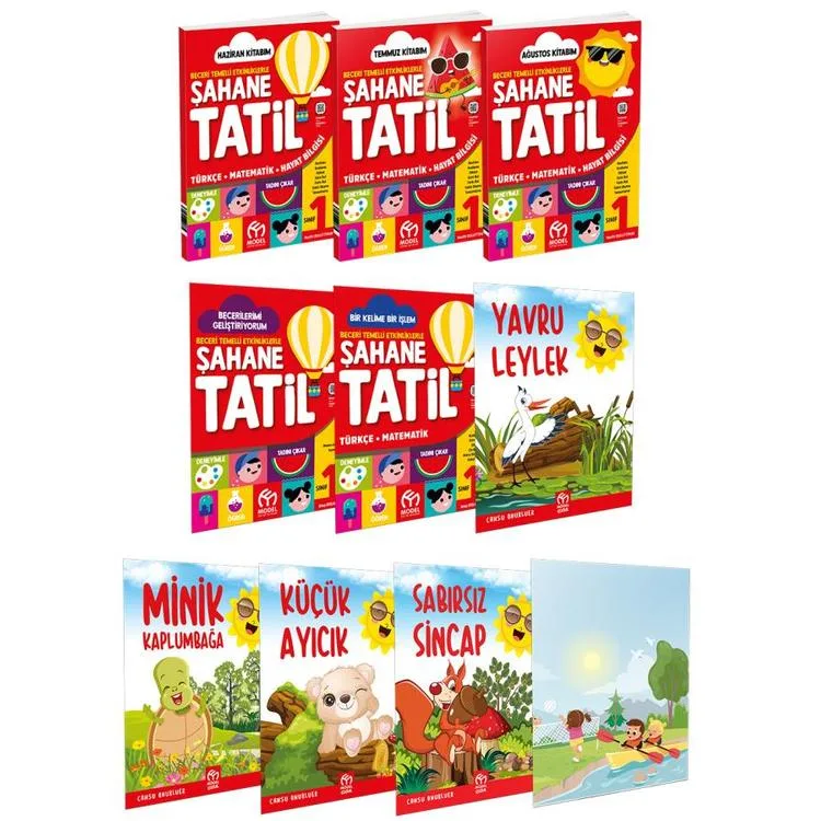 MODEL EĞİTİM YAY. 1. SINIF ŞAHANE TATİL KİTABI SETİ