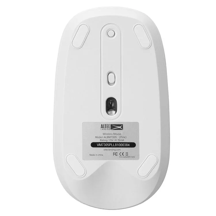 ALTEC LANSİNG ALBM7305 2.4GHZ USB 1600DPI ALKALİN PİLLİ KABLOSUZ MOUSE BEYAZ
