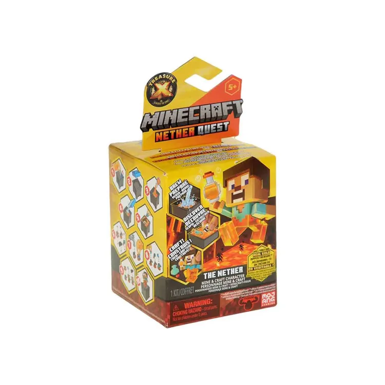 MINECRAFT TRR60000-41735 THE NETHER QUEST S4 - FİGÜR AVI SÜRPRİZ PAKET 5+