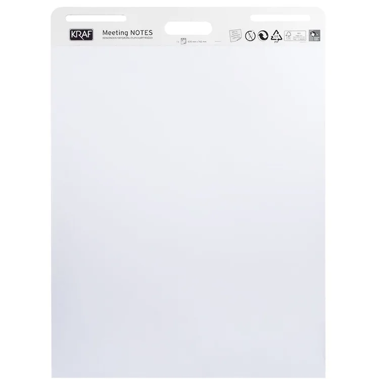 KRAF KENDİNDEN YAPIŞKANLI FLIPCHART KAĞIDI 30yp 635X762 MM