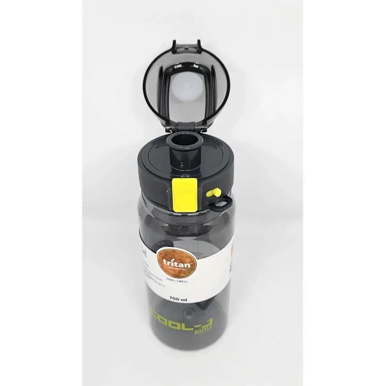 GIPTA K7558 COOL-J ASKILI KİLİTLİ TRITAN MATARA 700ml SİYAH