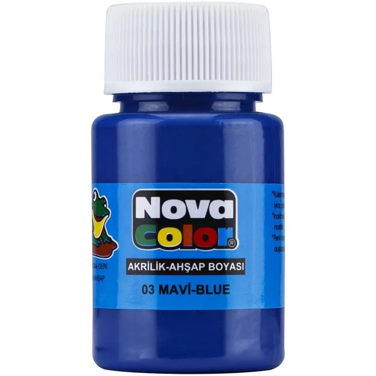 NOVA COLOR MAVİ 30 CC ŞİŞE AKRİLİK BOYA
