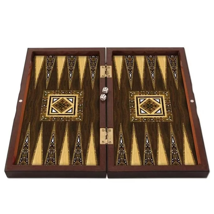 STAR 1021781 BACKGAMMON ANTİK MOZAİK TAVLA TAKIMI BÜYÜK BOY