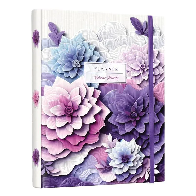 VICTORIA'S JOURNALS 1285 17x23cm GİZLİ SPİRALLİ SERT KAPAK 100gr. AYRAÇLI PLANNER DEFTER