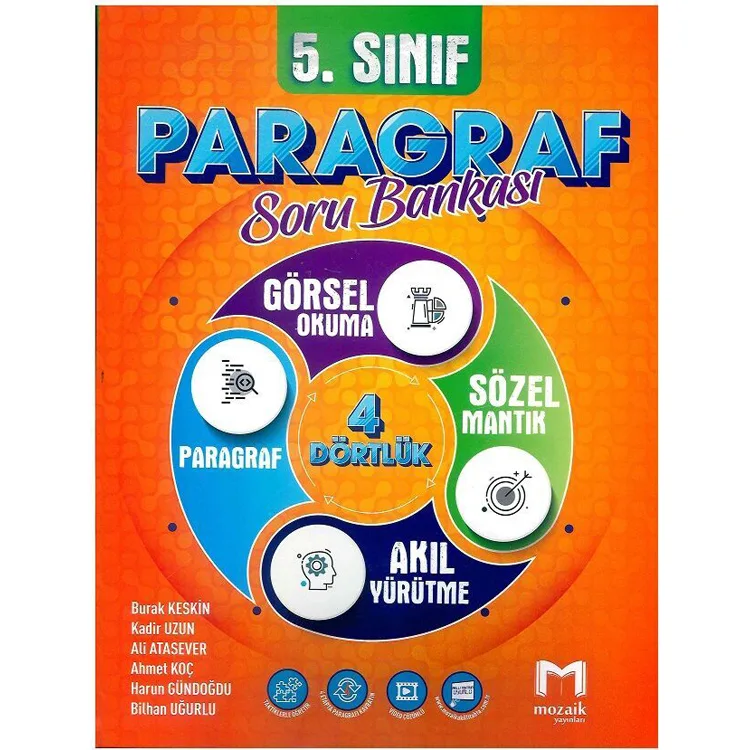 MOZAİK YAYINLARI 5. SINIF PARAGRAF SORU BANKASI
