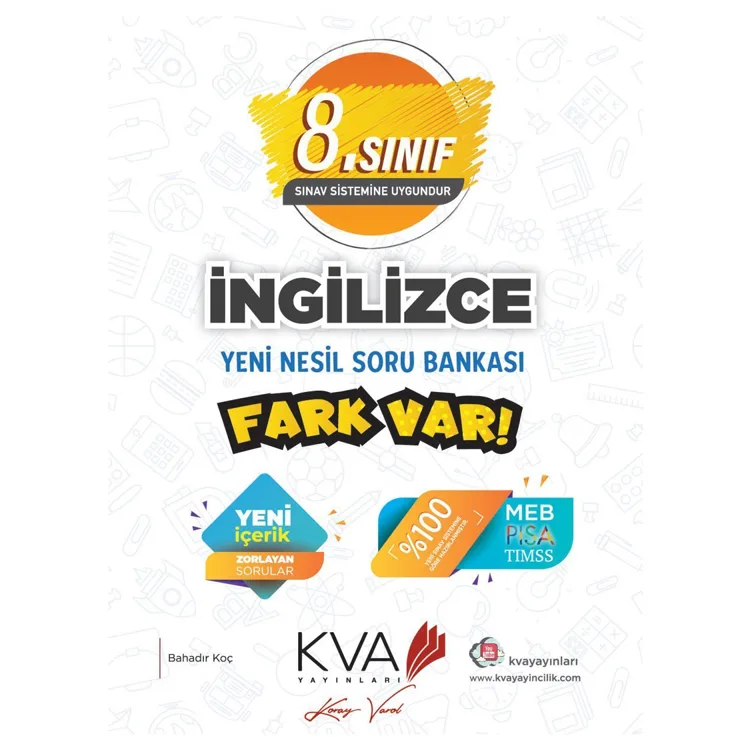 KORAY VAROL AKADEMİ 8. SINIF İNGİLİZCE YENİ NESİL SORU BANKASI FARK VAR