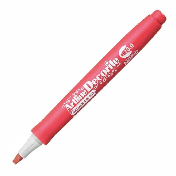 ARTLINE EDFM-3 DECORITE 3.0mm KESİK UÇ MARKER METALİK RED