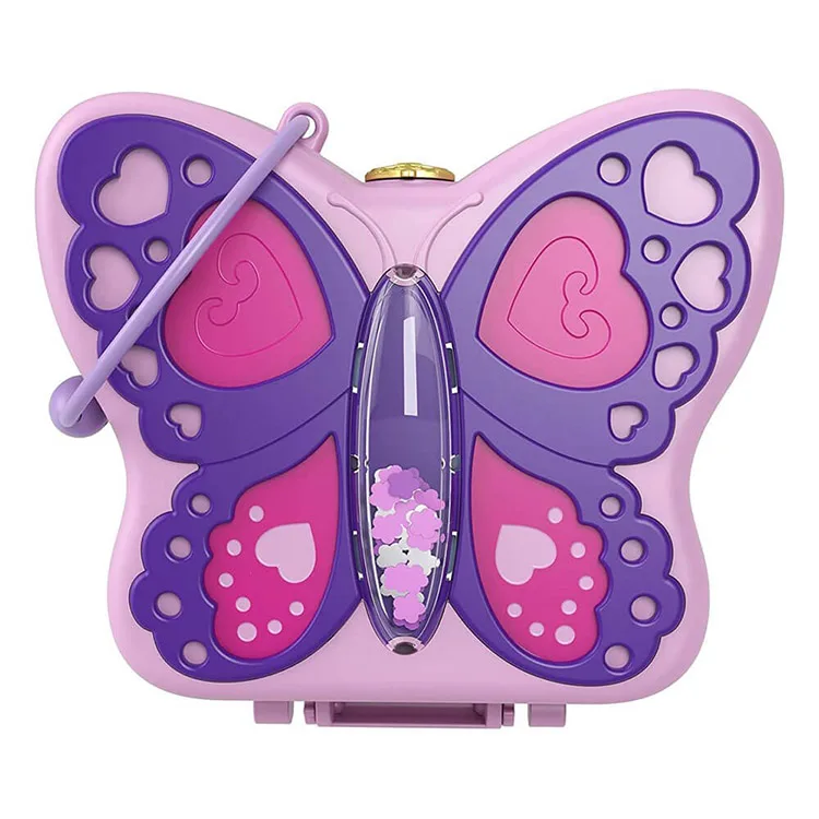 MATTEL FRY35/GTN21 POLLY POCKET VE MACERALARI MİCRO OYUN SETİ BUTTERFLY BACKYARD COMPACT