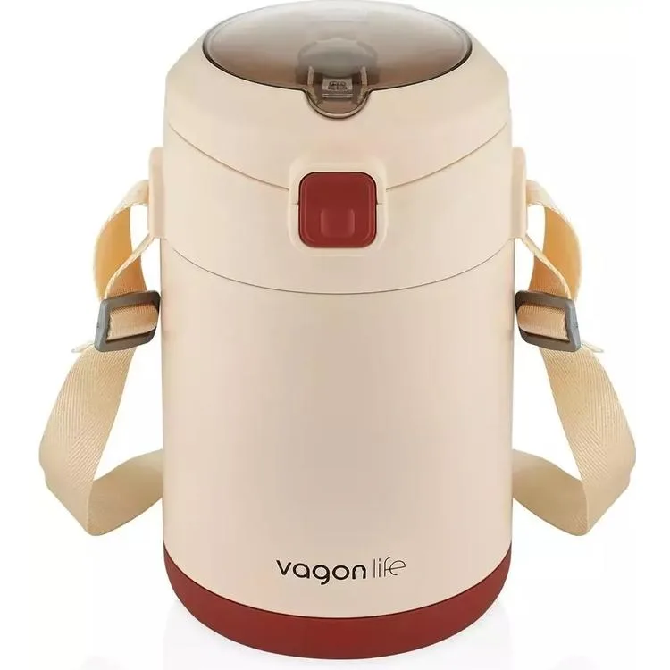 VAGONLİFE ÇELİK YEMEK KABI TEK HAZNELİ İKİ BÖLMELİ LUNCH BOX BL10081 1800 ML