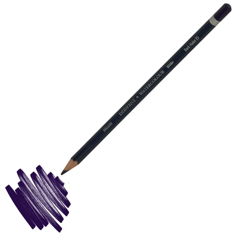 DERWENT NEW WATERCOLOUR PENCIL- SULUBOYA KALEMİ- DARK VIOLET 25