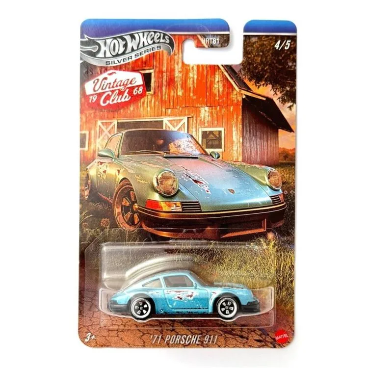 MATTEL HRT81/JKY34 HOT WHEELS SILVER SERIES VINTAGE 71 PORSCHE 911 ARABA - TEKLİ