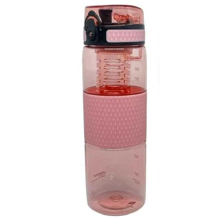 UZSPACE MATARA TRITAN 5061 DETOKS BÖLMELİ 700 ML GLOW PINK