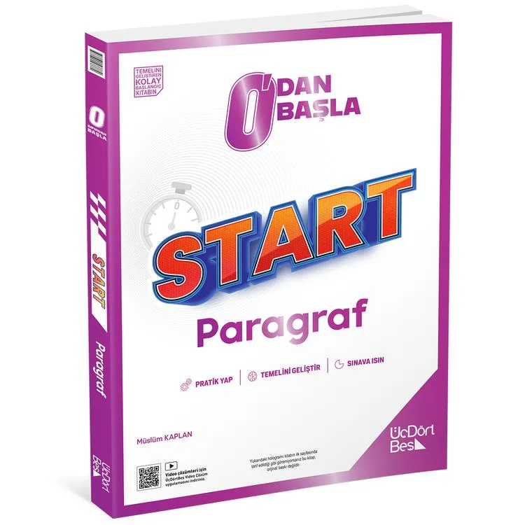 ÜÇDÖRTBEŞ 0' DAN BAŞLA START PARAGRAF SORU BANKASI