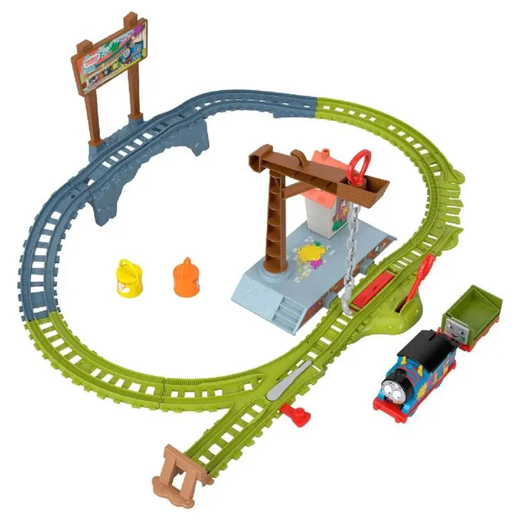 FISHER PRICE F963/ HTN34 THOMAS VE ARKADAŞLARI BOYA TESLİMATI TREN SETİ 3+