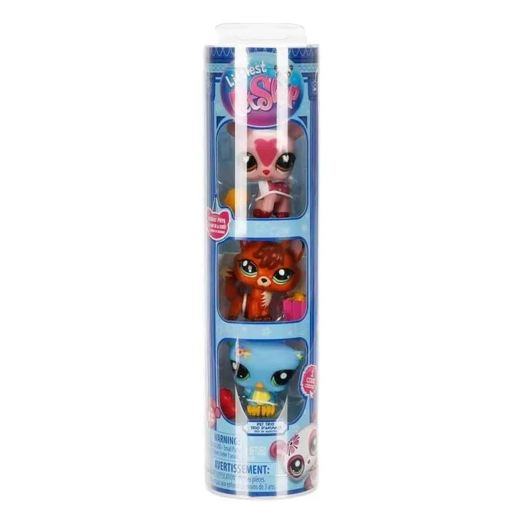 HASBRO 646 00633 S3 LITTLES PET SHOP PET TRIO 3'LÜ SET BAYKUŞ - GEYİK VE TİLKİ 4+