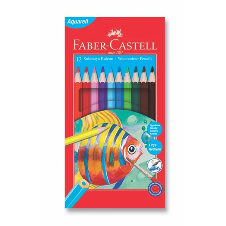 FABER CASTELL REDLINE AQUARELL KURU BOYA 12 RENK