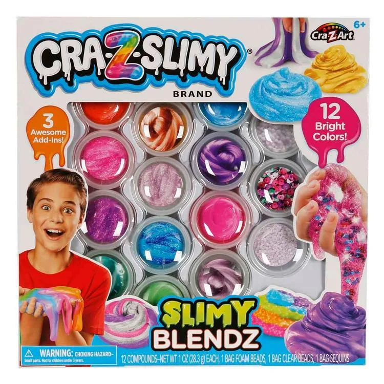 SUNMAN 60035 CRA Z ART SLIMY SLIME KARIŞIM PAKETİ 6+
