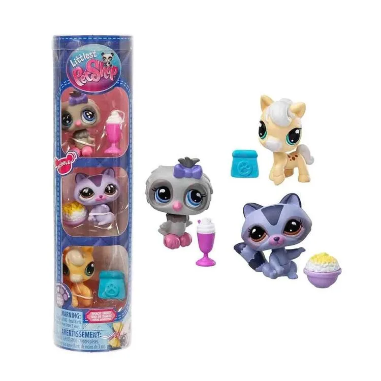 HASBRO 24125ES-00736 LITTLES PET SHOP S4 3'LÜ TÜP PAKET MİNİŞLER