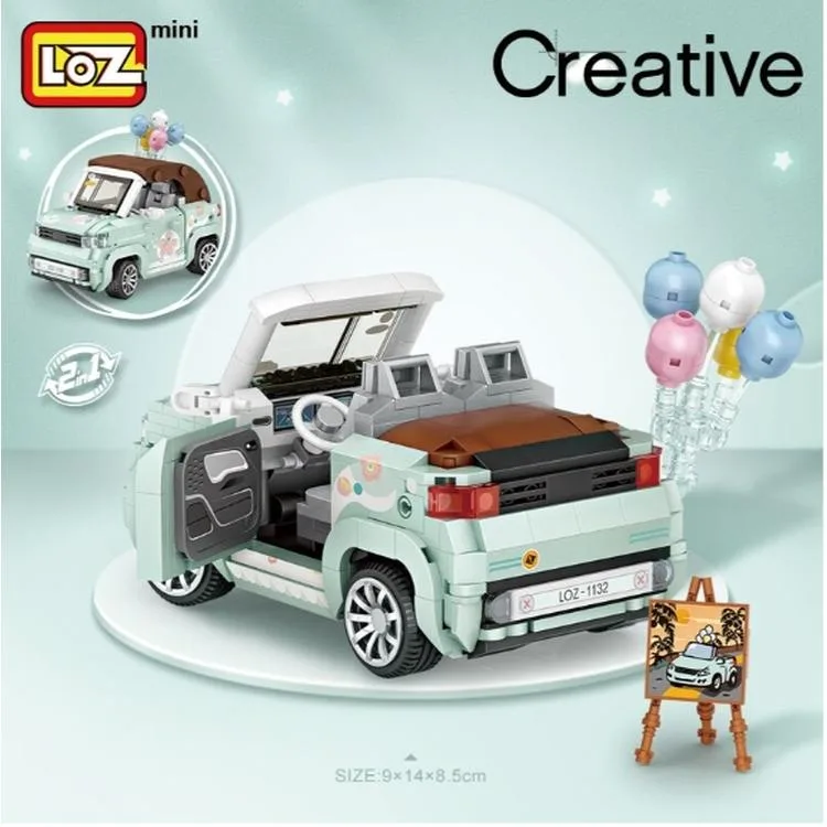 VAGONLIFE LOZ 1132 BALON ARABASI YEŞİL 779 PARÇA BLOCK OYUNCAK 6+