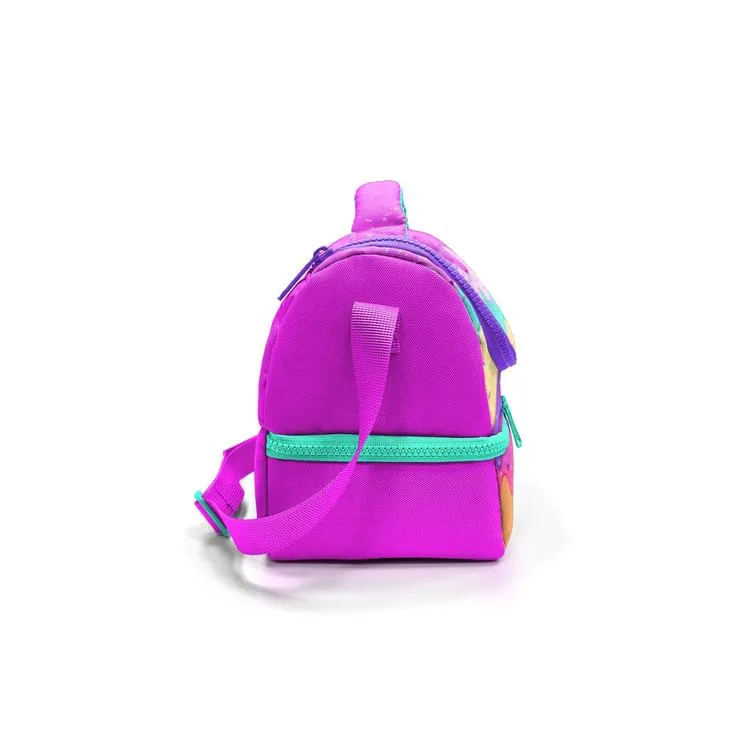 CORAL HIGH 37211 KIDS PEMBE RENGARENK DONDURMA DESENLİ THERMO İKİ KATLI BESLENME ÇANTASI