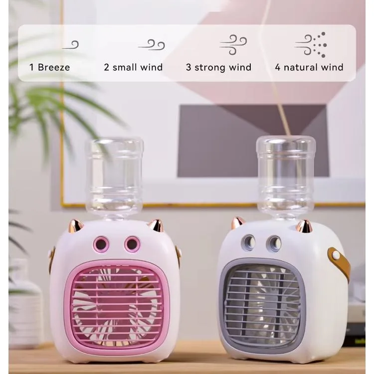 FANIX FNX-6624 MASAÜSTÜ ŞARJLI USB BUHARLI TİLKİ MODEL SOĞUTUCU FAN - TEKLİ