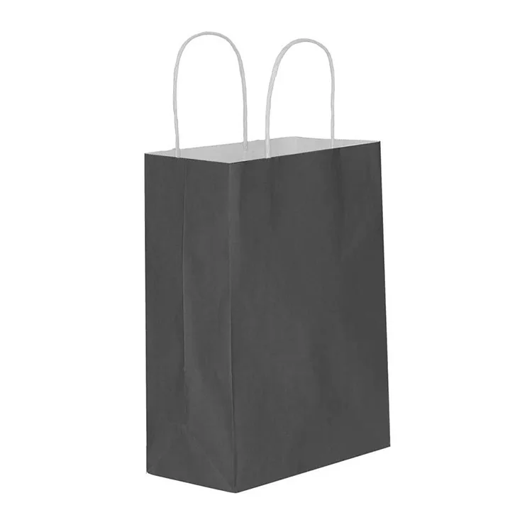 TEKNOPOİNT KARTON KRAFT SİYAH HEDİYE ÇANTASI 25X31 - TEKLİ