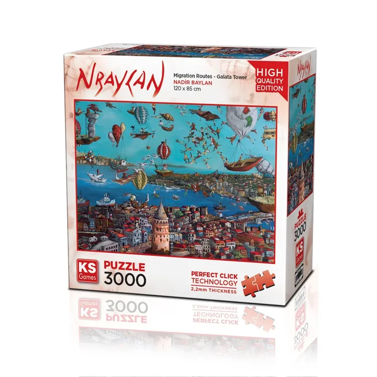 KS GAMES 23017 MIGRATION ROUTES - GALATA TOWER 120x85cm YAPBOZ/PUZZLE 3000 PARÇA