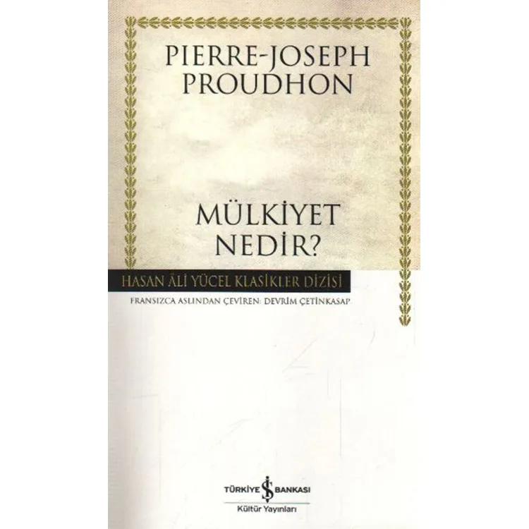 MÜLKİYET NEDİR - HASAN ALİ YÜCEL KLASİKLERİ