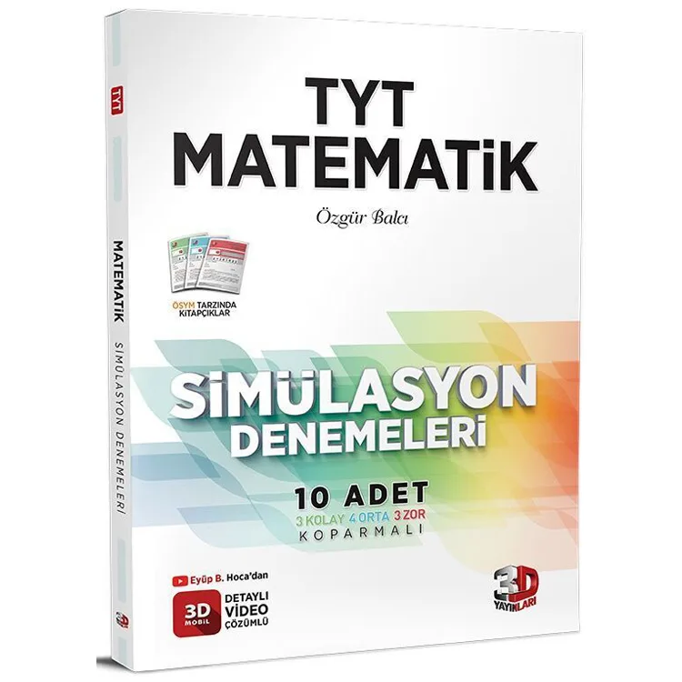 3D TYT MATEMATİK SİMÜLASYON 10'LU DENEMELERİ