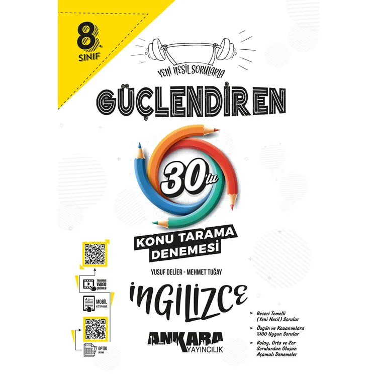 ANKARA 8. SINIF GÜÇLENDİREN 30'LU İNGİLİZCE KONU TARAMA DENEMESİ