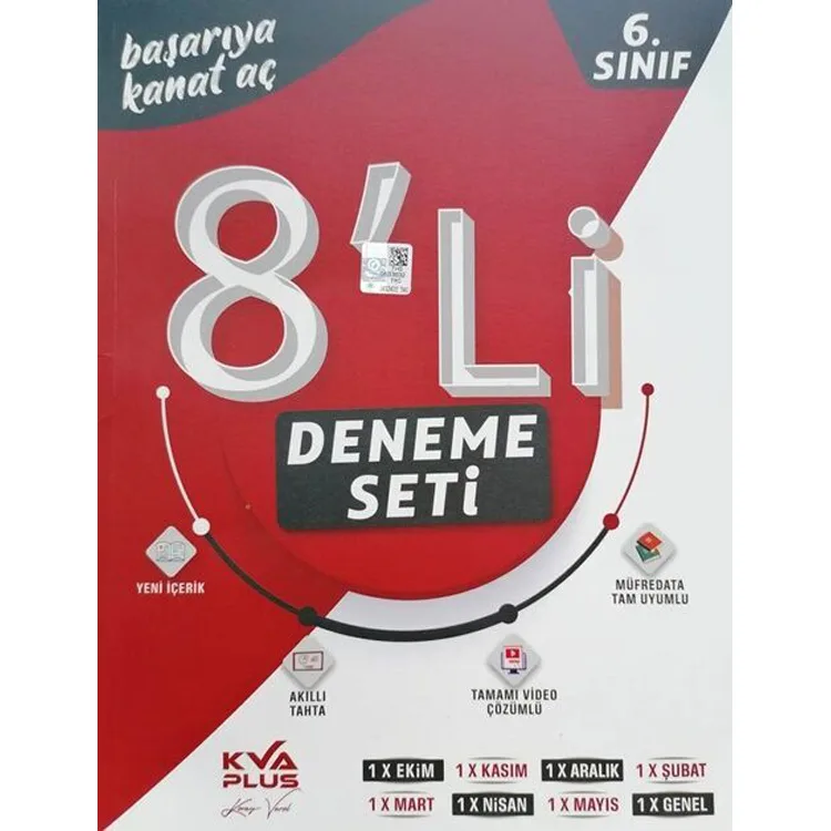 KORAY VAROL AKADEMİ 6. SINIF TÜM DERSLER 8'Lİ DENEME SETİ