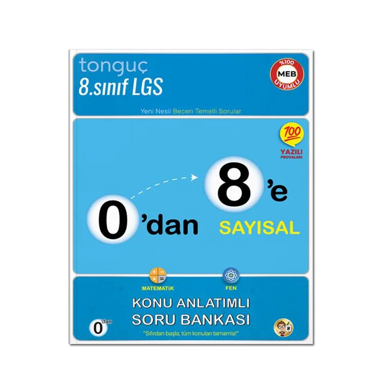 TONGUÇ 0'DAN 8'E SAYISAL KONU ANLATIMLI SORU BANKASI