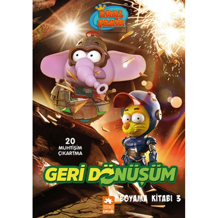 KRAL ŞAKİR GERİ DÖNÜŞÜM BOYAMA KİTABI 3