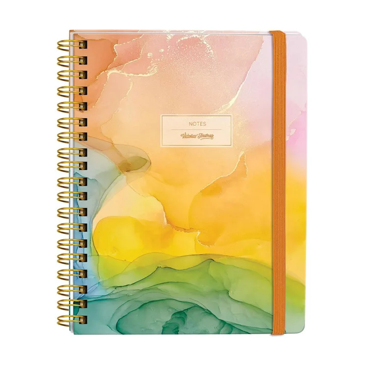 VICTORIA'S JOURNALS 0069 NOTES 17x24cm SPİRALLİ SERT KAPAK 90gr. 96YP. ÇİZGİLİ DEFTER