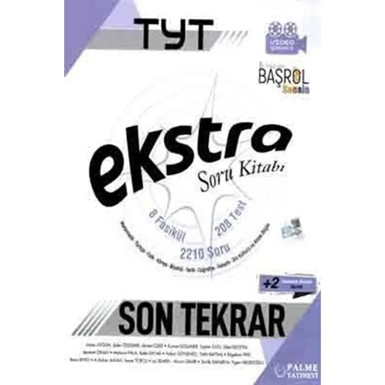 PALME TYT TÜM DERSLER EKSTRA SON TEKRAR SORU KİTABI