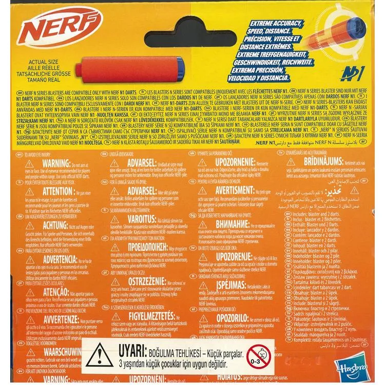 HASBRO F8623 NERF N SERIES FLEX 2 MERMİLİ SÜNGER TABANCA 8+