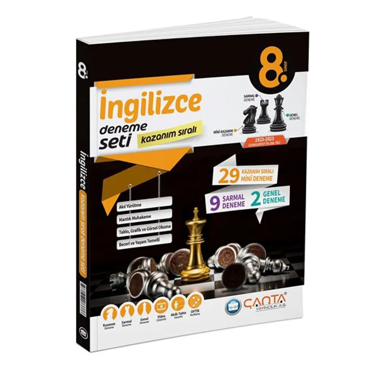 ÇANTA 8. SINIF LGS İNGİLİZCE KAZANIM SIRALI DENEME SETİ