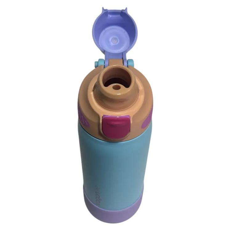VAGONLİFE ÇELİK TEK KAPAK PİPETLİ/ PİPETSİZ KULLANIM KULPLU MATARA/TERMOS VGN1102 700ML - MAVİ
