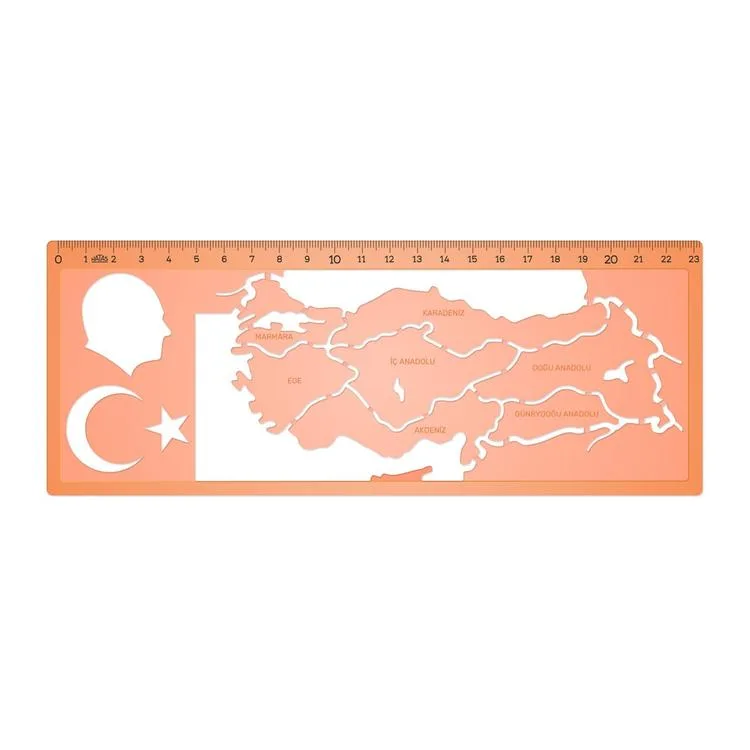 HATAS 02287 TÜRKİYE HARİTASI ŞABLONU - TEKLİ