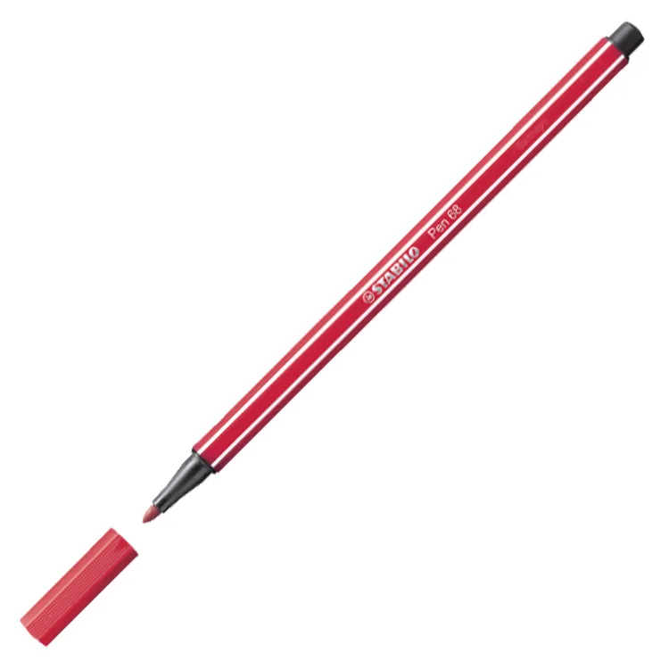 STABILO PEN 68 KOYU KIRMIZI
