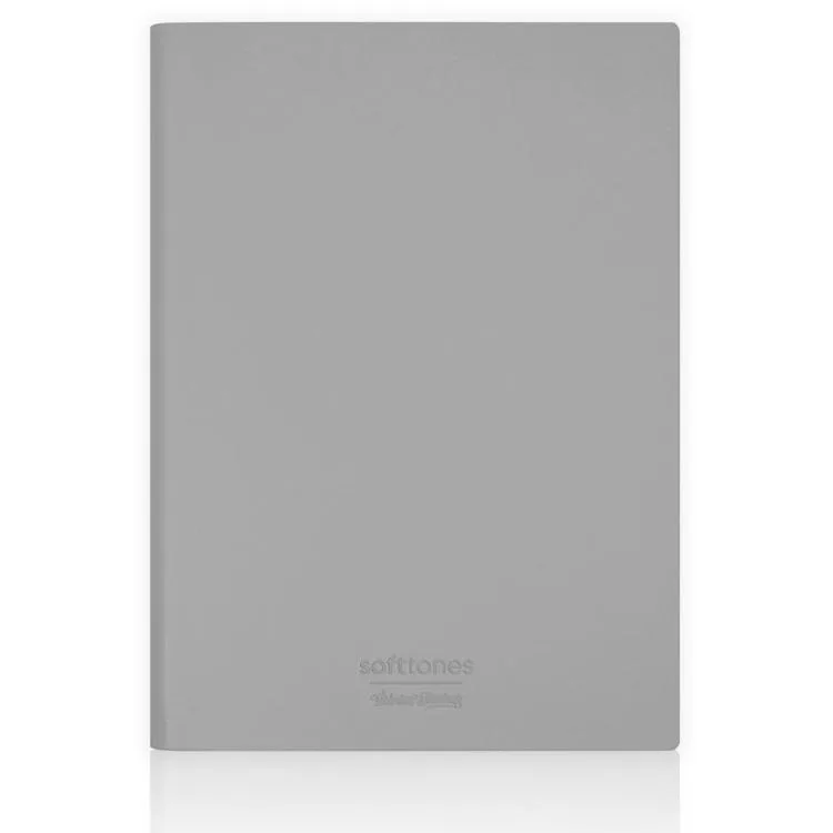 VICTORIA'S JOURNALS 1021 SOFTTONS ESNEK KAPAK B5 17x25cm 80gr. 128 YP. KREM ÇİZGİLİ DEFTER PASTEL GRİ