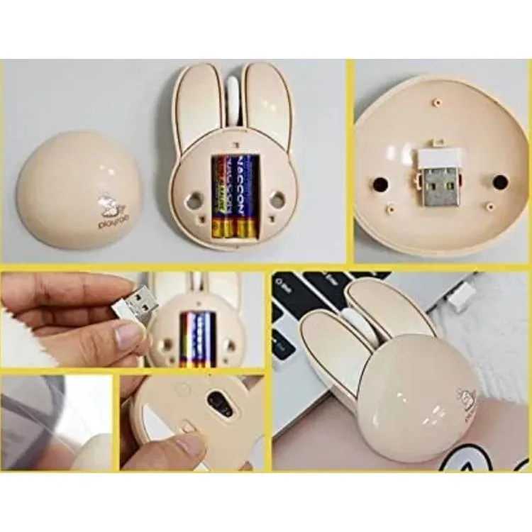 FANIX MOU-6003-S PLAYROB M6 PİLLİ KABLOSUZ MOUSE SARI TAVŞAN