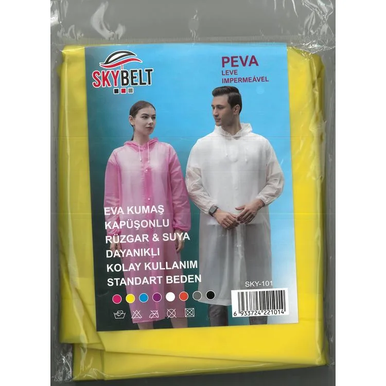SKYBELT SKY-101 KAPÜŞONLU YAĞMURLUK STANDART BEDEN - TEKLİ