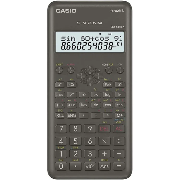 CASIO FX-82MS 240 FONKSİYON 2.NESİL BİLİMSEL HESAP MAKİNESİ