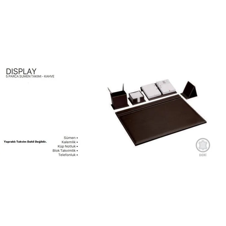 GIPTA 7100 DISPLAY 5 PARÇA SÜMEN TAKIMI KAHVE