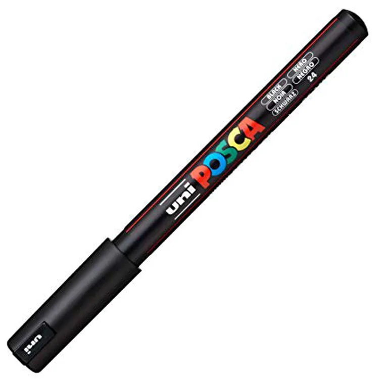UNİ POSCA SU BAZLI POSTER MARKER 0.7 SİYAH 1MR-24