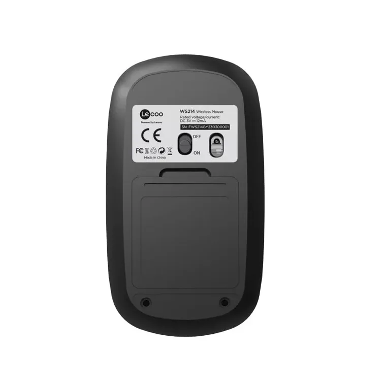 LENOVO LECOO WS214 1200 DPI 3 TUŞLU KABLOSUZ MOUSE GRİ