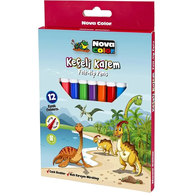 NOVA COLOR NC-871 12'Lİ KEÇELİ KALEM SETİ