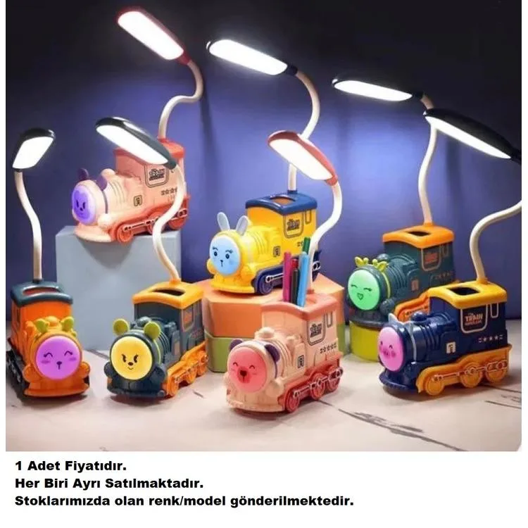 HUN BEST 6-62 LEDLİ MASA LAMBASI TREN ŞEKİLLİ USB ŞARJLI 6+ TEKLİ