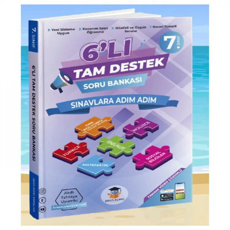ZEKA KÜPÜ 7. SINIF 6'LI TAM DESTEK SORU BANKASI